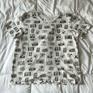 Peek kids camera print shirt